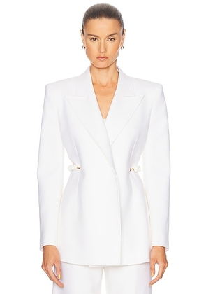 Gabriela Hearst Epona Blazer in Ivory - White. Size 38 (also in ).