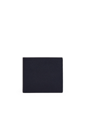 Smythson 6 Card Slot Wallet In Panama In Navy