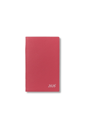 Smythson 2026 Panama Weekly Diary In Raspberry