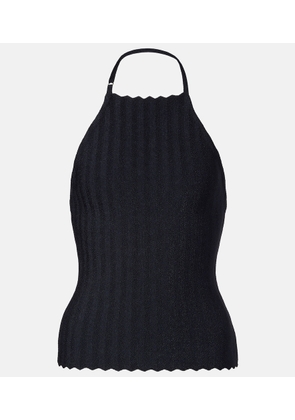 Jacquemus Tablier knitted halterneck top