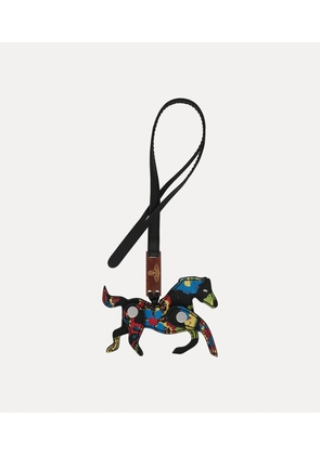 Vivienne Westwood Horse Charm Printed Leather Black-multi One Size Unisex