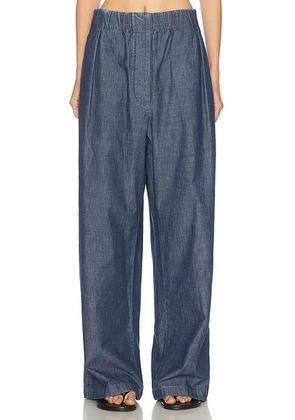 Jil Sander Wide Leg Trouser in Indigo - Blue. Size 38 (also in 40).