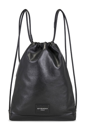 Givenchy Antigona Stamped Drawstring Backpack in Black - Black. Size all.