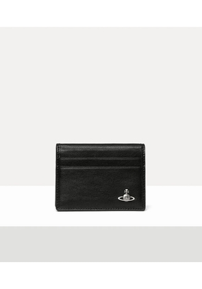 Vivienne Westwood Man Card Holder Supple Leather Black-dark-silver One Size Men