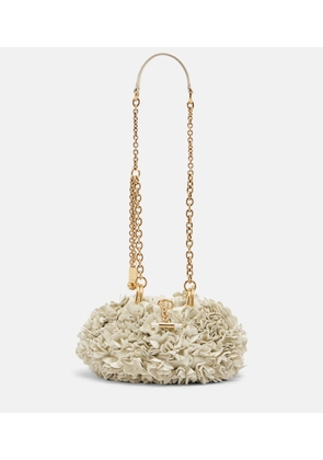 Chloe Chloe Plisse floral leather shoulder bag