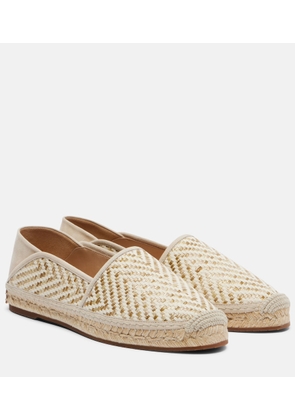 Manolo Blahnik Espadra raffia-effect espadrilles