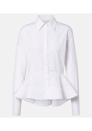 Stella McCartney Peplum cotton poplin shirt