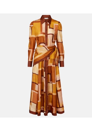 Zimmermann Como printed silk shirt dress