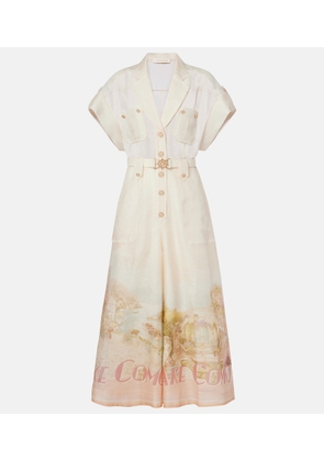 Zimmermann Como linen and silk jumpsuit