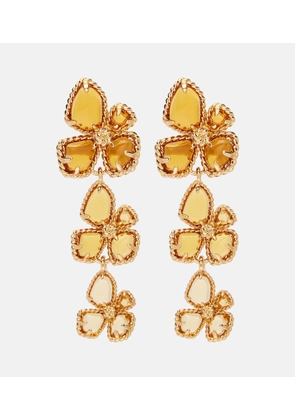 Zimmermann Bloom Large embellished drop earrings