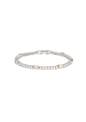 Laura Vann Luna Embellished Sterling Silver Tennis Bracelet - One Size