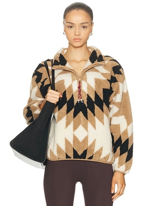 THE UPSIDE Harlow Fleece Pullover in Maple Chaud - Beige. Size L (also in ).