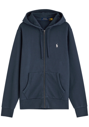 Polo Ralph Lauren Logo Hooded Cotton Sweatshirt - Navy - Xxl