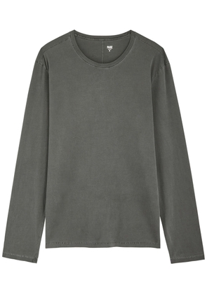 Paige Enzo Long-sleeve Cotton top - Dark Grey - XL