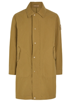 Stone Island Ghost Brushed Poplin Coat - Beige - M