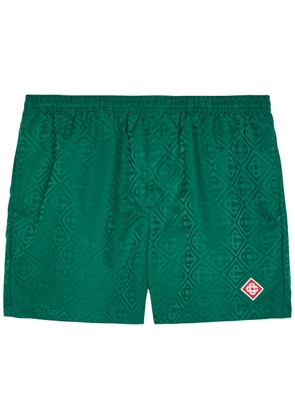 Casablanca Monogram Shell Swim Shorts - Green - XL