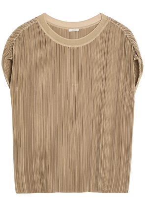 Joseph Cedre Pleated Satin top - Beige - 38 (UK10 / S)