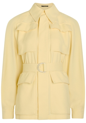 Wardrobe.nyc Belted Crepe Jacket - Yellow - M (UK12 / M)