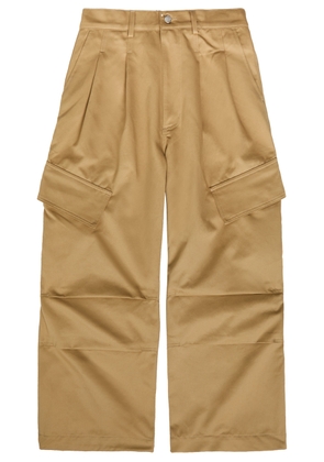 Nahmias Oversized Cargo-twill Cargo Trousers - Sand - XL