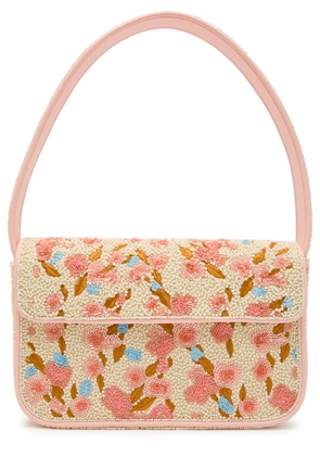 Staud Tommy Floral Beaded Shoulder bag - Pink - One Size