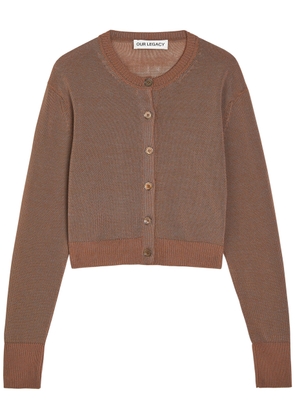 Our Legacy Micro Cotton-blend Cardigan - Brown - 40 (UK12 / M)