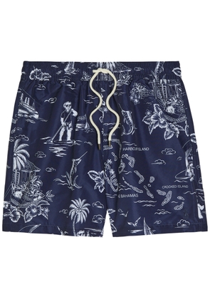 Polo Ralph Lauren Printed Shell Swim Shorts - Blue - L