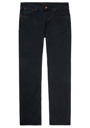 Nudie Jeans Lean Dean Slim-leg Stretch-denim Jeans - Black - 28 (W28 / XS)