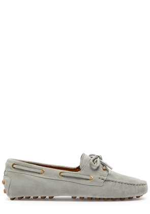 Tods Gommino Suede Loafers - Grey - 40 (IT40 / UK7)