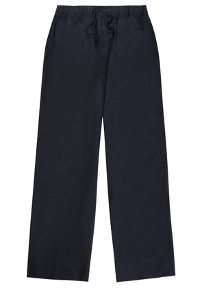 Officine Générale Nilson Wide-leg Cotton Trousers - Navy - 48 (IT48 / M)