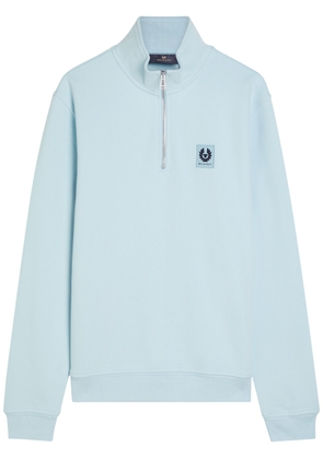 Belstaff Quarter-zip Cotton Sweatshirt - Light Blue 2 - S