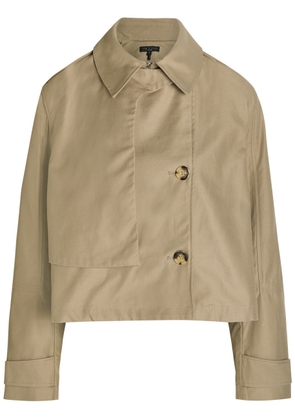 Rag & Bone Jamie Cropped Cotton Trench Coat - Khaki - XS (UK6 / XS)