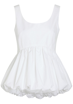 Rohe Peplum-hem Cotton-poplin top - White - 38 (UK10 / S)