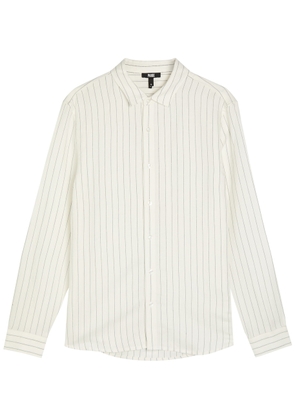 Paige Peters Striped Linen-blend Shirt - Ecru - M