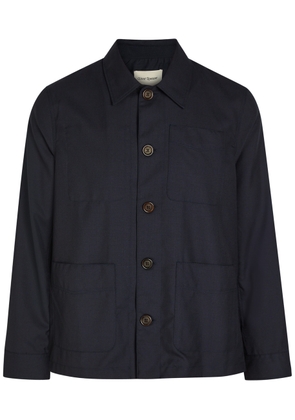 Oliver Spencer Kennard Wool Overshirt - Navy - S