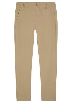 Paige Stafford Slim Tapered-leg Jersey Trousers - Beige - 36 (W36 / XL)