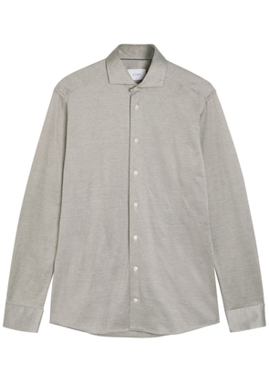 Eton Cotton Shirt - Brown - 43 (C17 / XL)