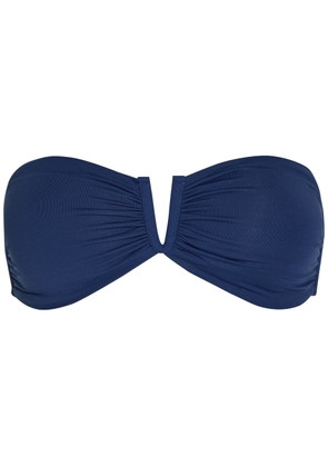 Melissa Odabash Alba Pleated Bikini top - Navy - 46 (UK14 / L)