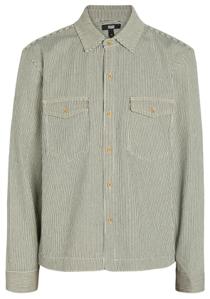 Paige Renzi Striped Denim Jacket - Navy - M