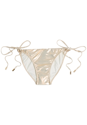 Melissa Odabash Costa Bikini Briefs - Gold - 46 (UK14 / L)