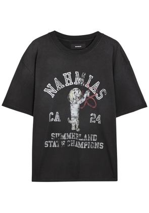 Nahmias State Champions Printed Cotton T-shirt - Black - M