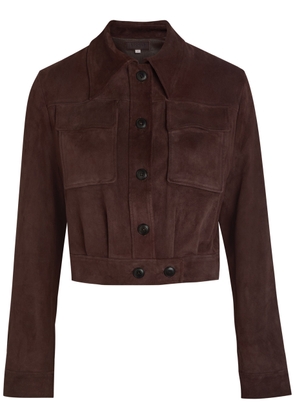 Stouls Leoncino Suede Cropped Jacket - Black - M (UK12 / M)