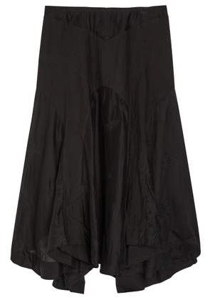 Our Legacy Petti Embroidered Woven Skirt - Black - 34 (UK6 / XS)