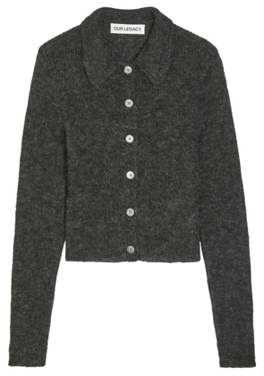 Our Legacy Mazzy Alpaca-blend Cardigan - Dark Grey - 36 (UK8 / S)