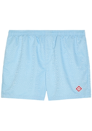 Casablanca Monogram Shell Swim Shorts - Light Blue - S