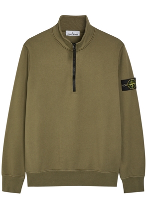Stone Island Half-zip Cotton Sweatshirt - Green - L