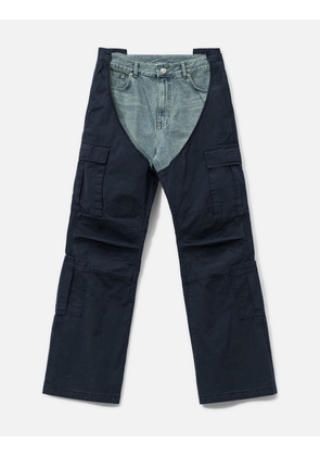 Biker Cargo Denim Pants