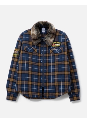 Fur Flannel Shirts Jacket