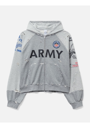 Reconstructed Zip Hoodie