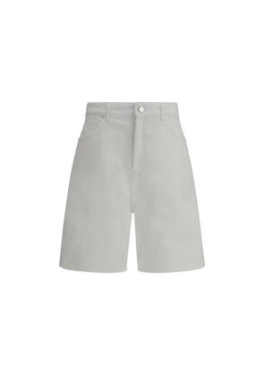 Loulou De Saison White Cotton Bermuda Shorts - 27