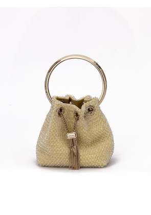 Jimmy Choo Yellow Bon Bon Micro Crystals Bucket
